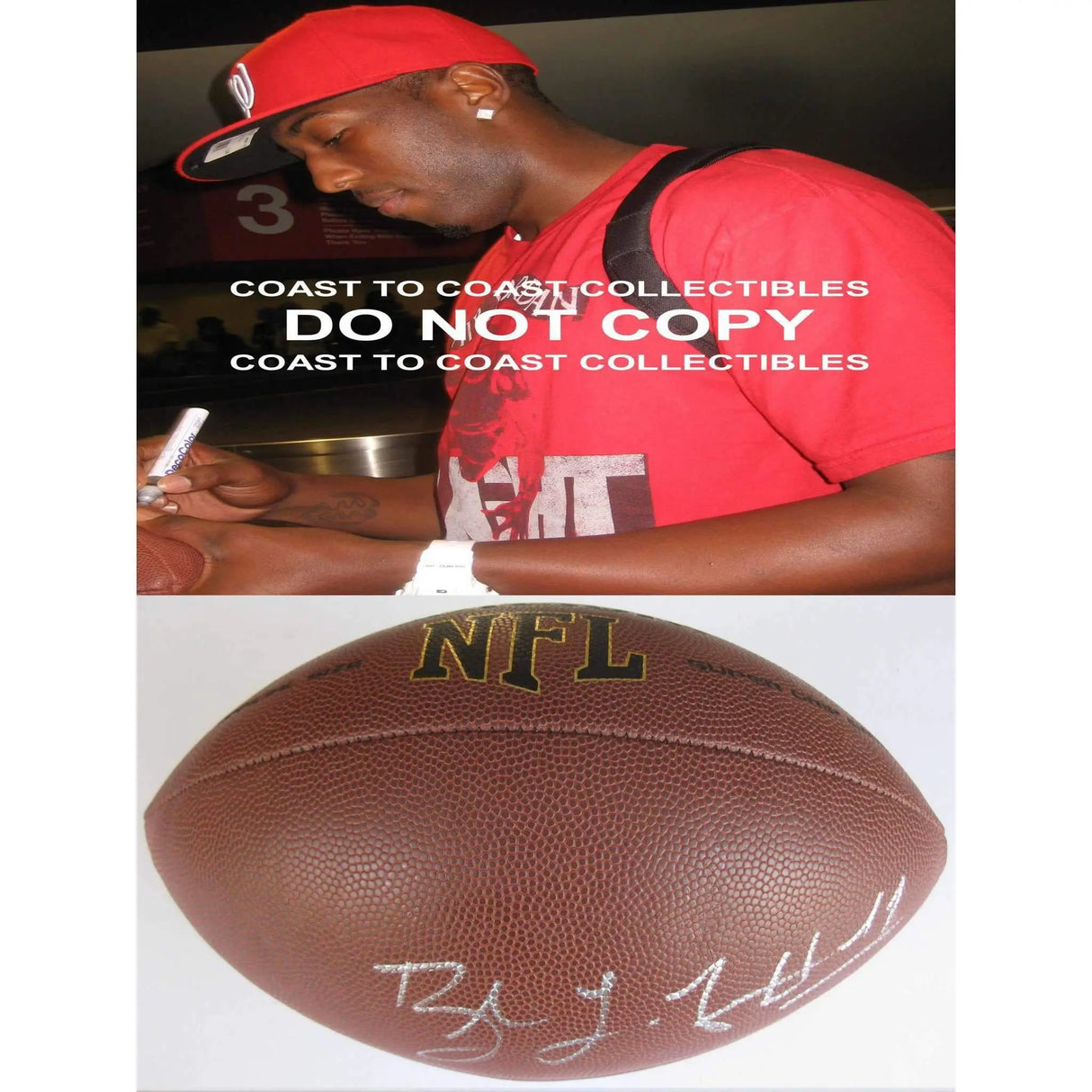 Brandon Lafell, Cincinnati Bengals, Lsu Tigers, Signed, Autographed, NFL Football,