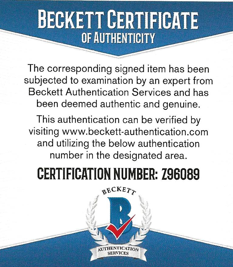 Kurt Warner signed Arizona Cardinals football Jersey proof Beckett COA autographed