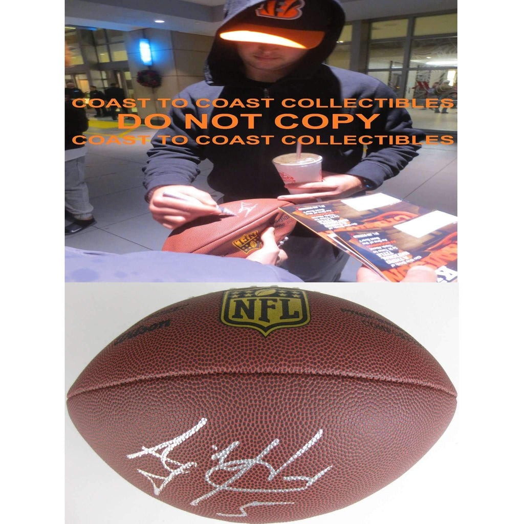 AJ Mccarron Buffalo Bills, Cincinnati Bengals, Alabama signed, autographed Duke football - With COA