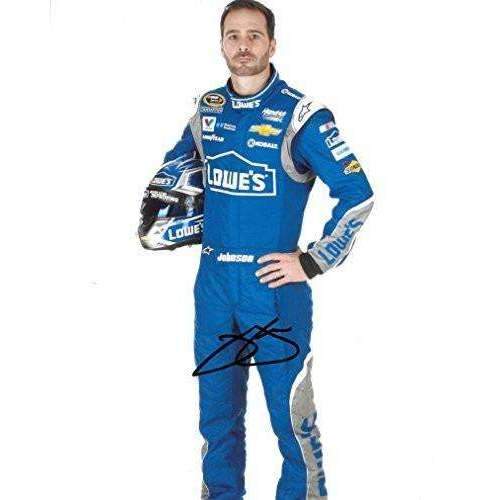 Jimmie Johnson, Nascar, No. 48, Lowe's Chevrolet for Hendrick Motorsports, Signed, Autographed, 8x10 Photo, a COA with the Proof Photo of Jimmie Signing Will Be Included.-