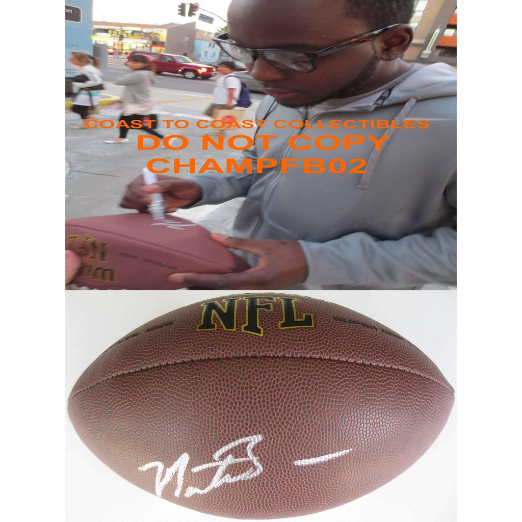 Montee Ball, Denver Broncos, Wisconsin Badgers, Signed, Autographed, NFL Football, a COA with the Proof Photo of Montee Signing Will Be Included