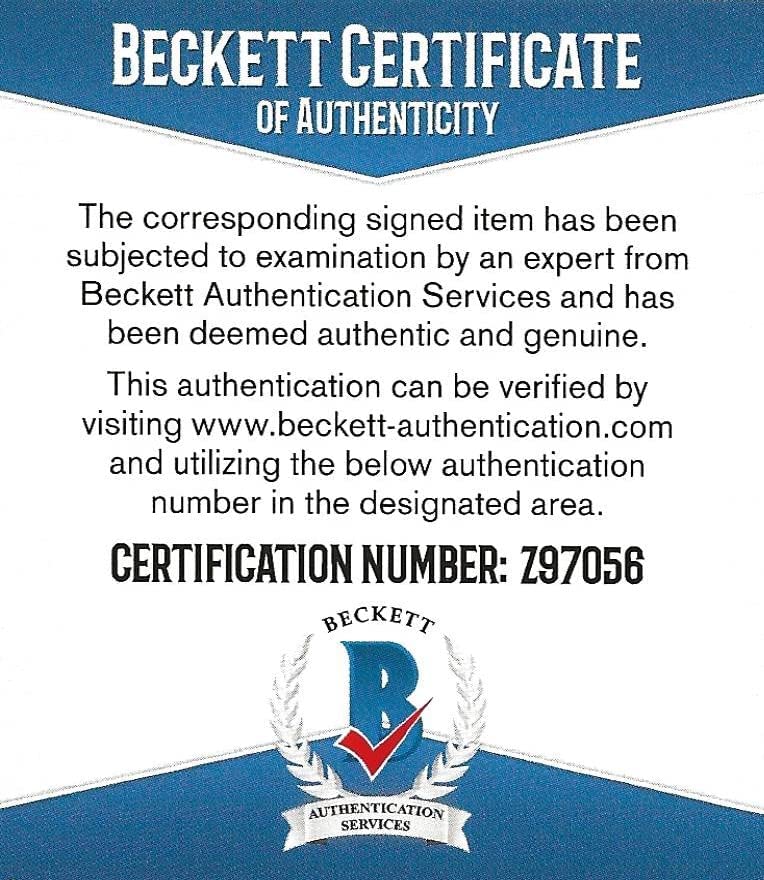 Devan Dubnyk Minnesota Wild Oilers Coyotes signed Hockey puck proof Beckett COA