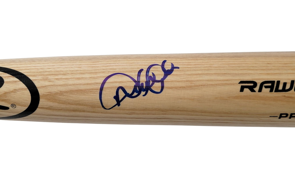 Derek Jeter New York Yankees signed baseball bat Exact Proof COA autographed