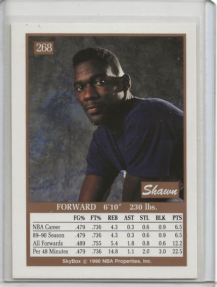 Shawn Kemp Seattle Sonics signed rookie Skybox basketball Card #268 proof autograph