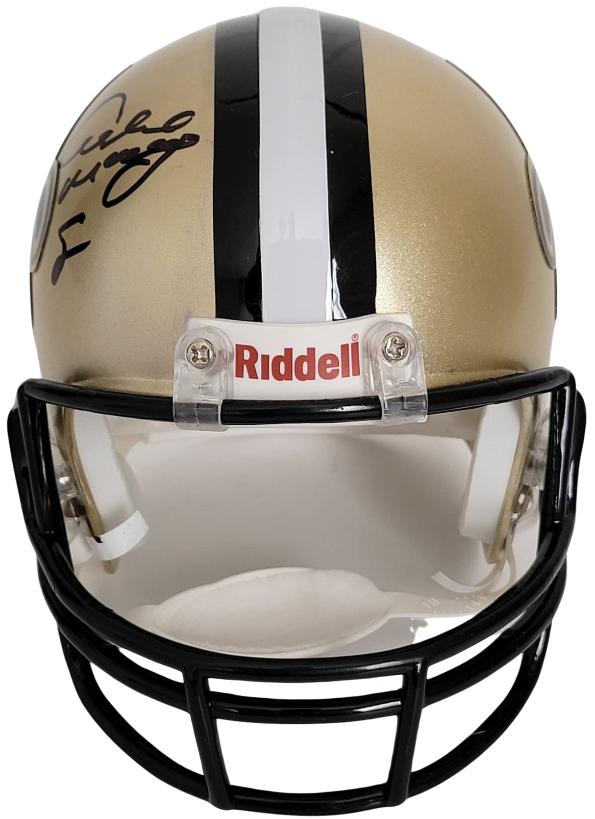 Archie Manning signed New Orleans Saints mini football helmet proof autographed