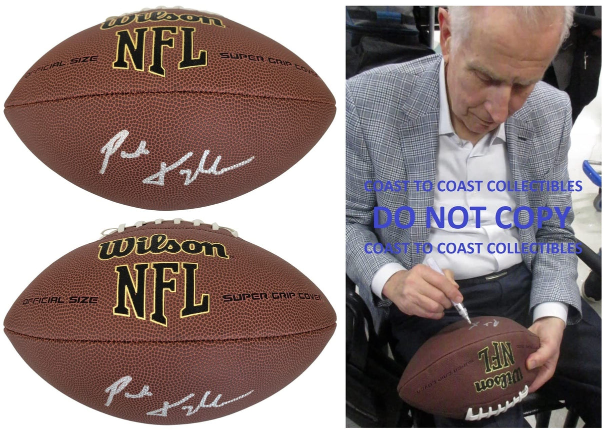 Paul Tagliabue NFL Commissioner signed football COA exact proof autographed