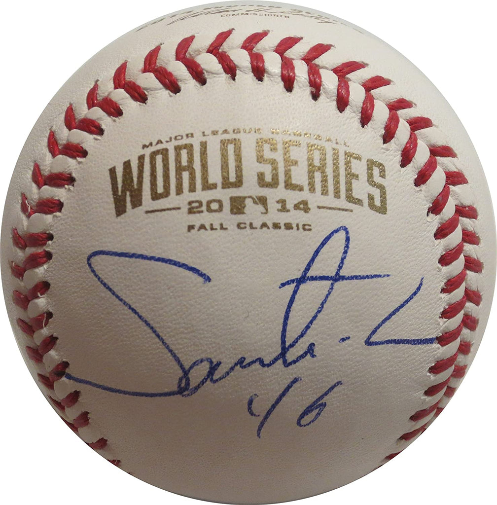 Santiago Castill San Francisco Giants signed 2014 World Series baseball proof