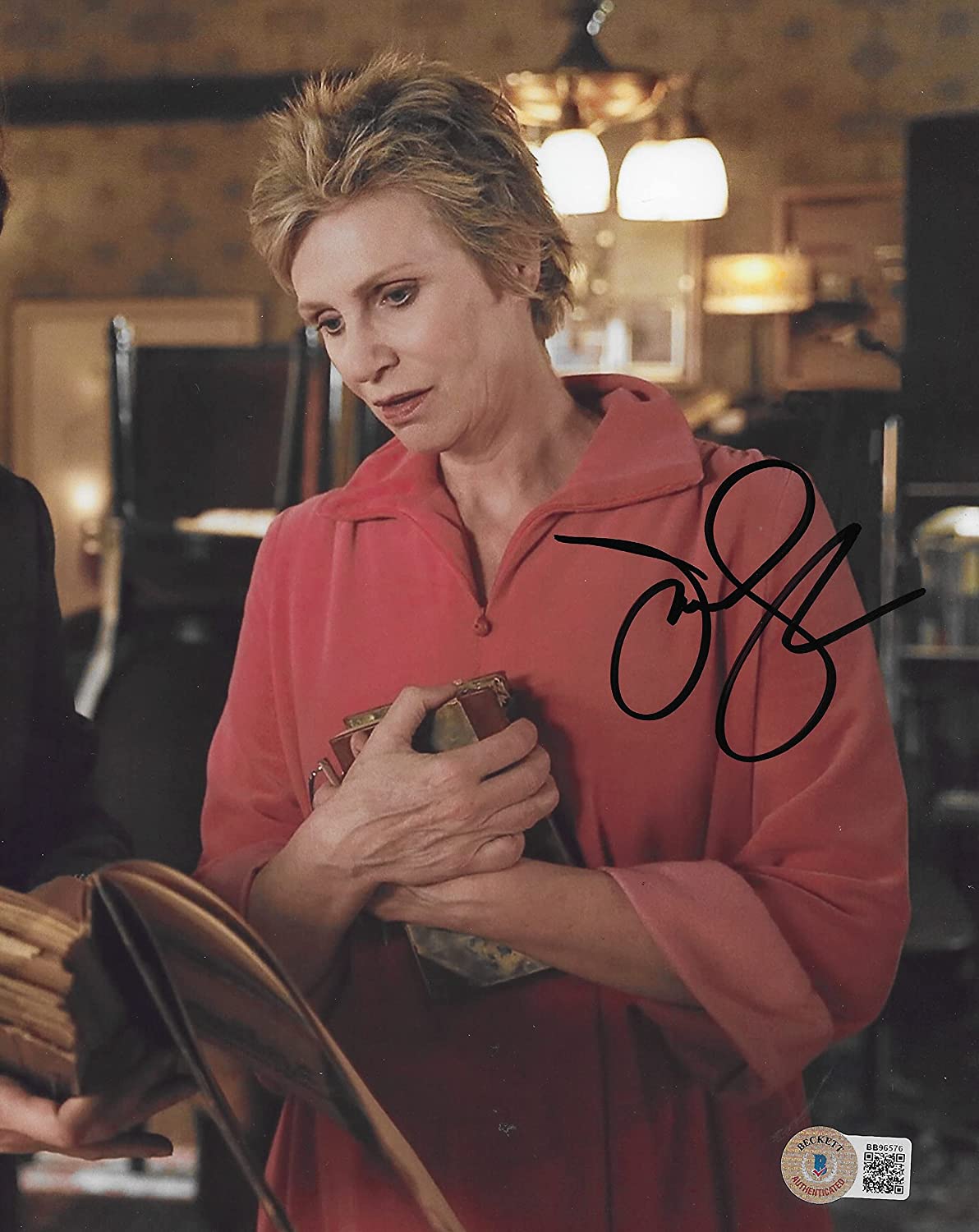 Jane Lynch actress signed autographed Glee 8x10 photo proof Beckett COA STAR