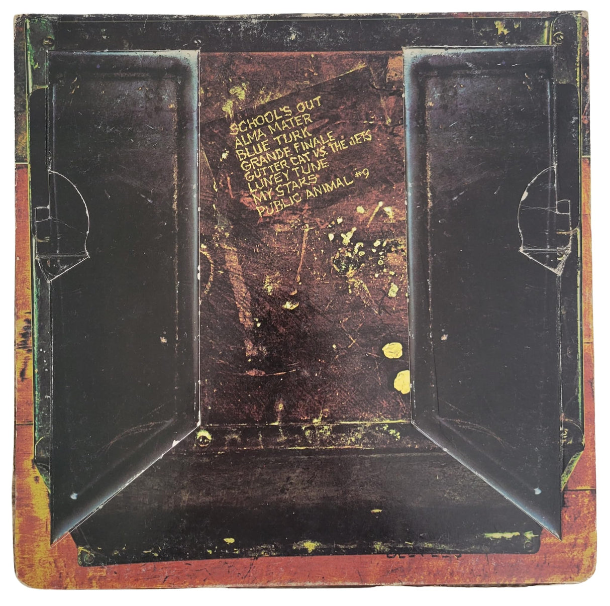 Alice Cooper signed Schools Out album COA autographed vinyl record exact proof STAR