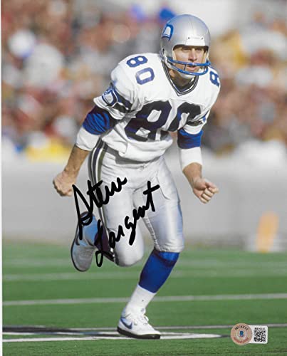 Steve Largent signed autographed Seattle Seahawks 8x10 Photo proof Beckett COA