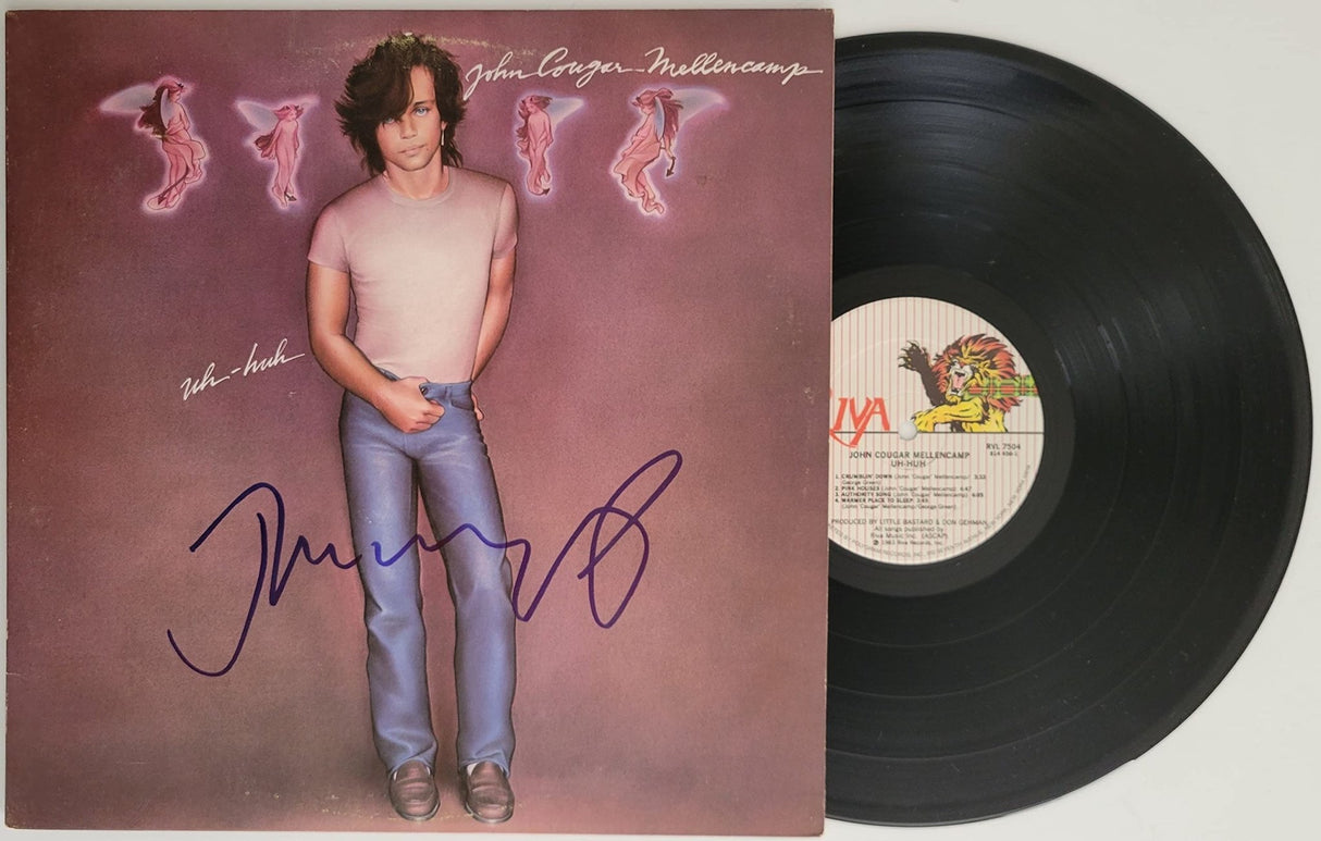 John Cougar Mellencamp signed Uh Huh album vinyl record proof Beckett COA autographed STAR