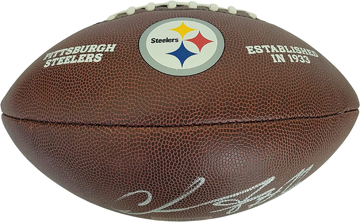Chase Claypool signed Pittsburgh Steelers logo football COA proof autographed