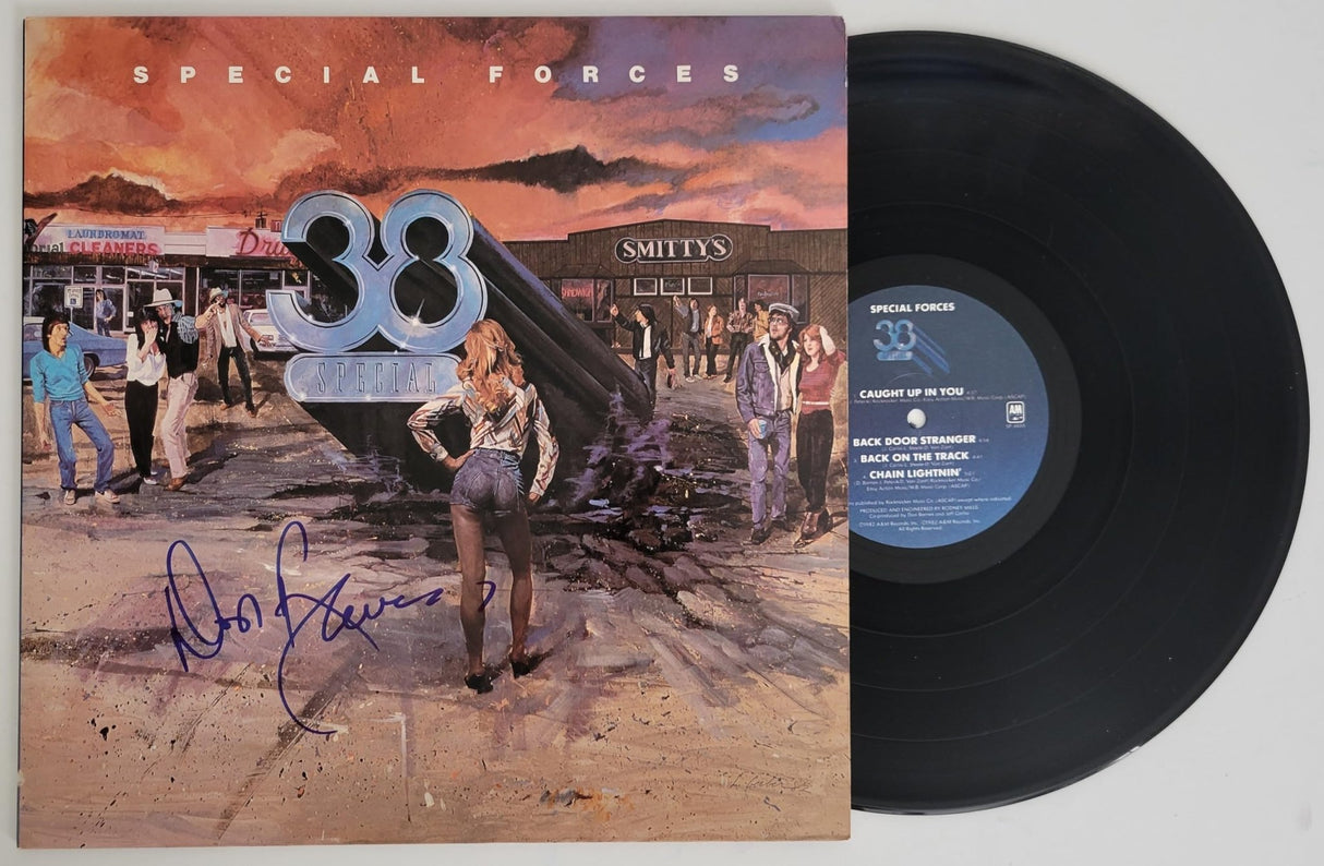 Don Barnes Signed 38 Special Special Forces Album COA Proof Autographed Vinyl STAR