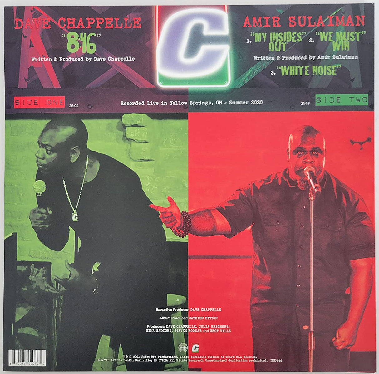 Dave Chappelle Comedian signed 8:46 album COA proof autographed vinyl record STAR