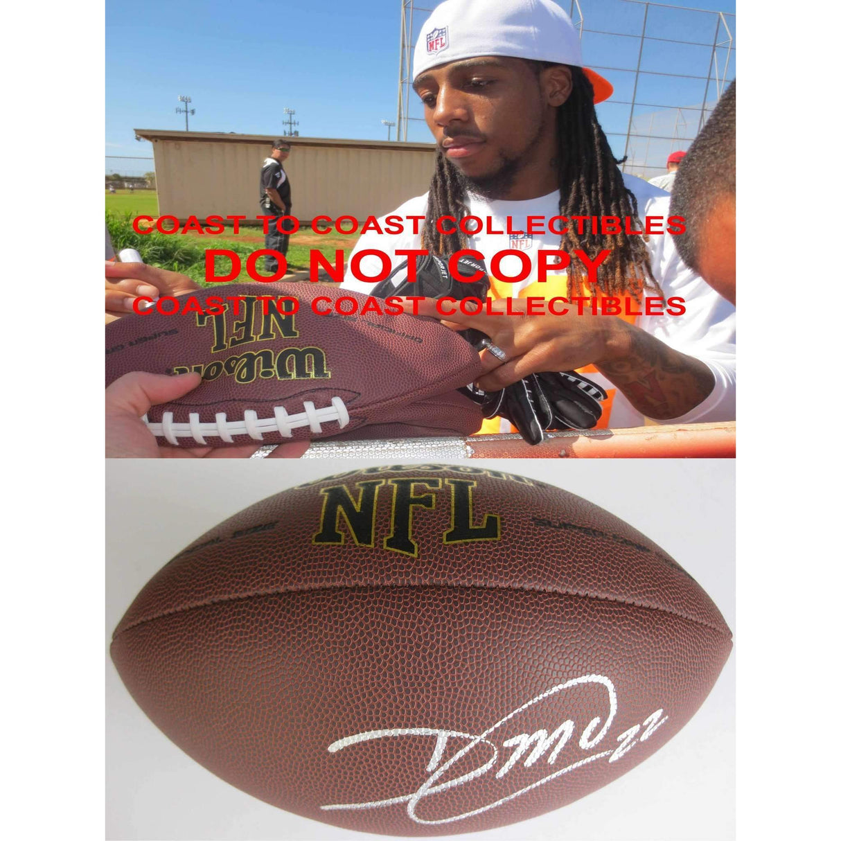 Dexter Mccluster Tennessee Titans, Kansas City Chiefs, Ole Miss signed, autographed NFL football