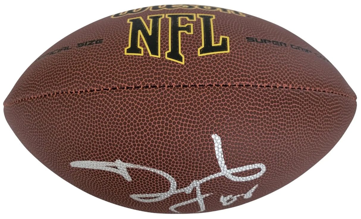 David Tyree Signed Football Proof COA Autographed New York Giants Syracuse