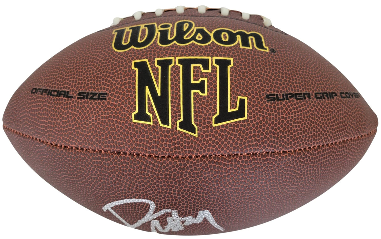 Darrelle Revis HOF New York Jets signed NFL football exact proof COA autographed