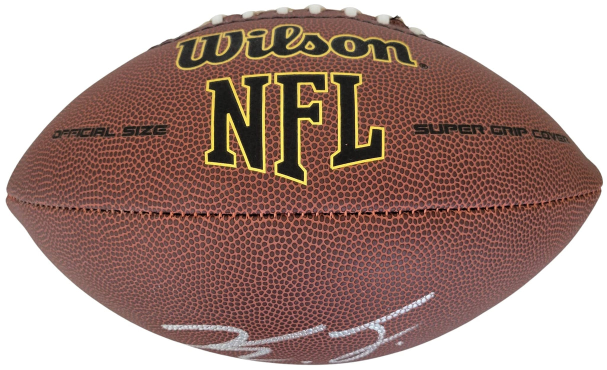 Kayvon Thibodeaux New York Giants Ducks signed NFL football proof COA autographed