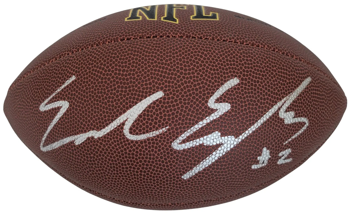 Emeka Egbuka Ohio State Buckeyes Signed NFL Football proof COA autographed