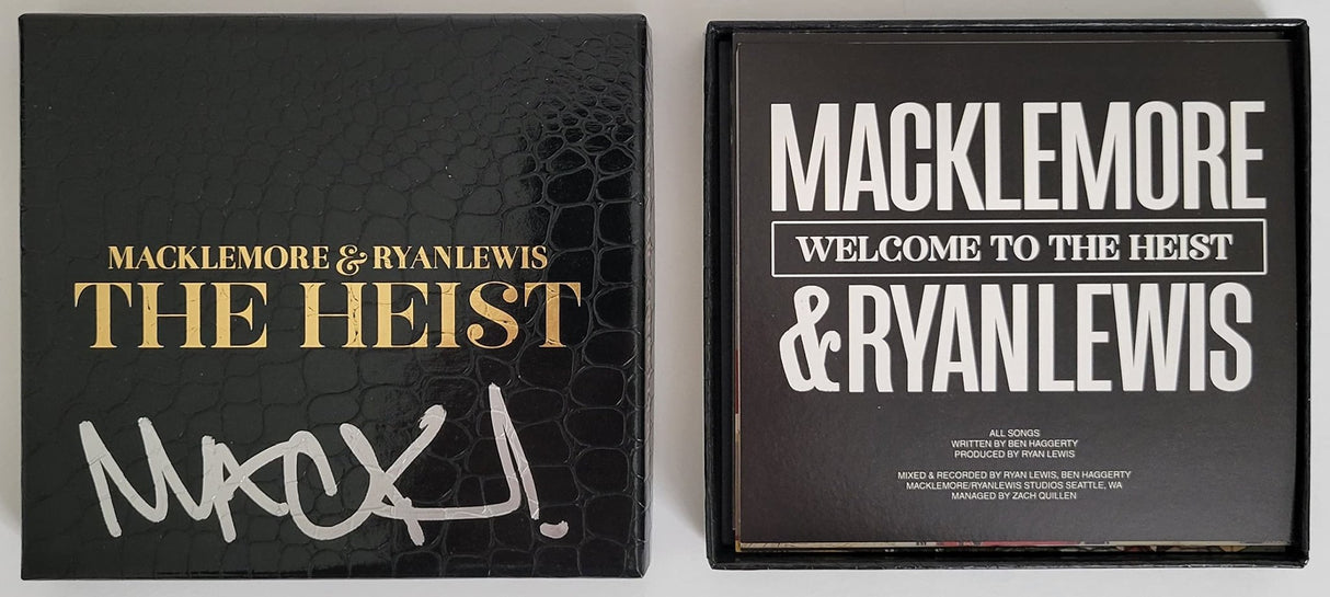 Macklemore signed The Heist album deluxe CD box set COA exact proof autographed STAR