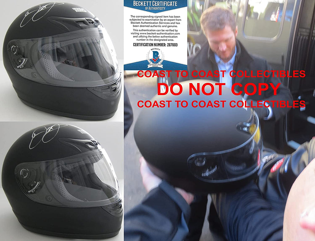 Dale Earnhardt Jr Nascar Driver signed autographed full size helmet proof Beckett COA
