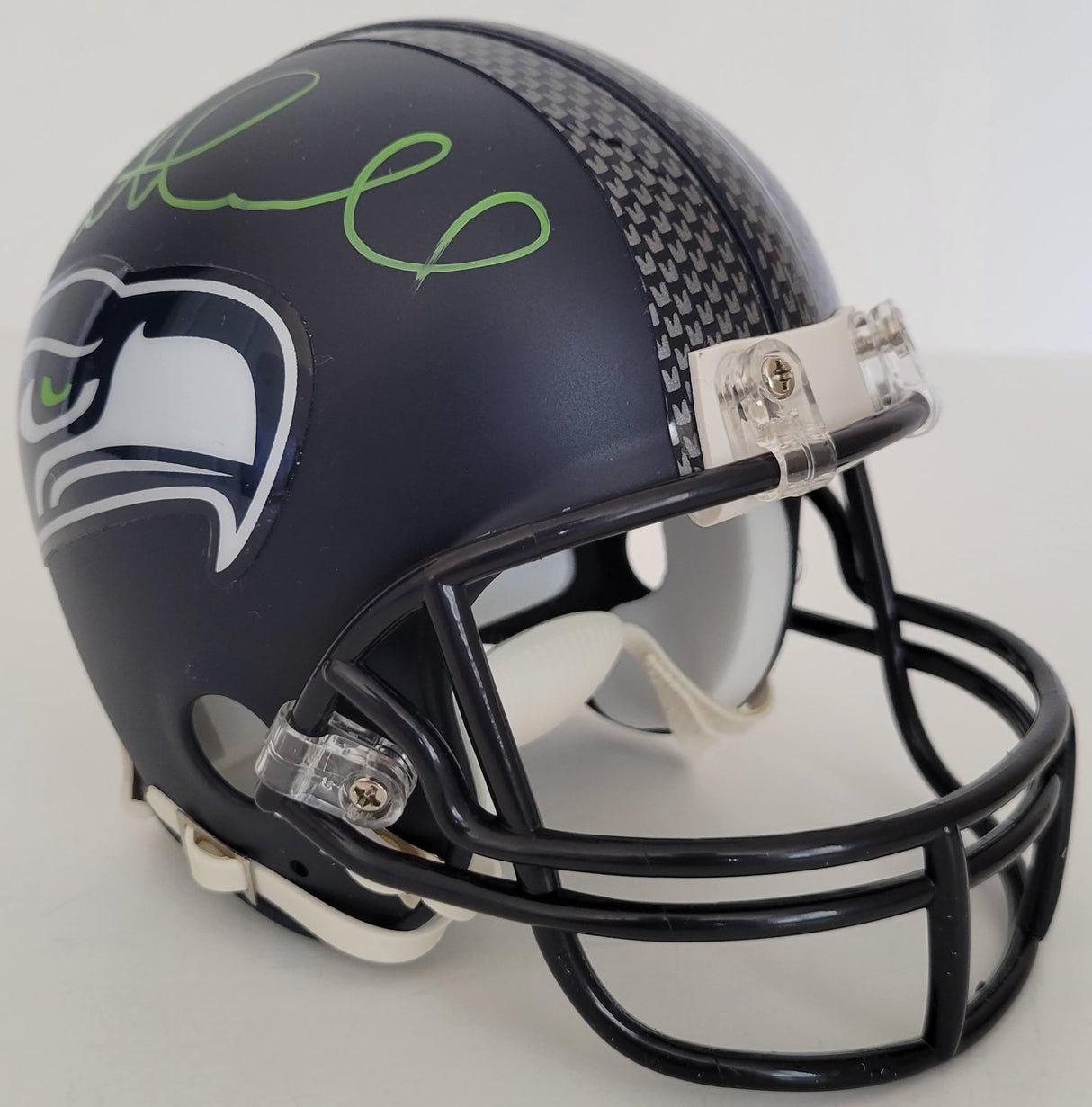 Pete Carroll signed Seattle Seahawks mini football helmet proof COA. autographed