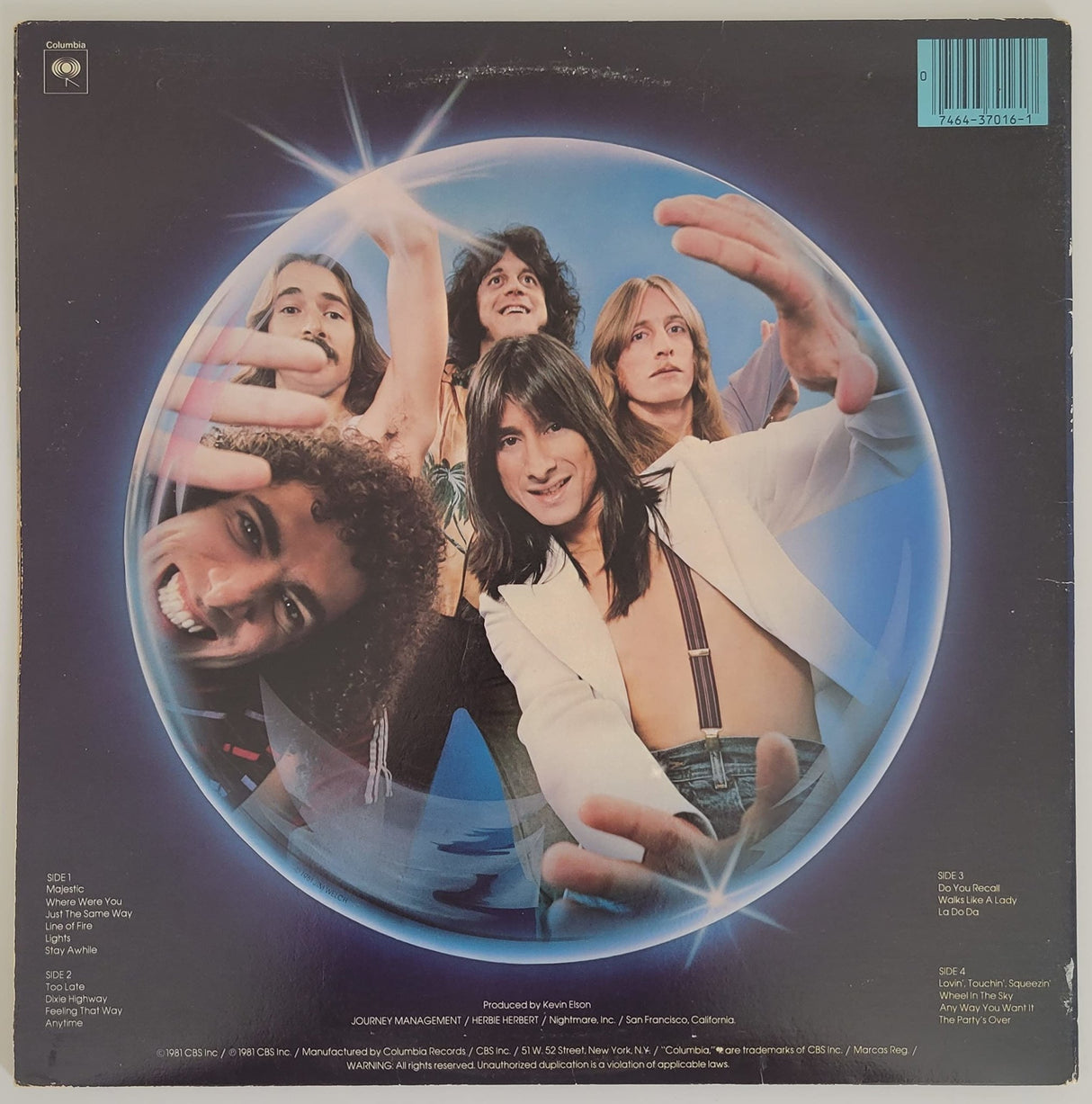 Neal Schon Steve Smith signed Journey Captured album vinyl record COA proof STAR