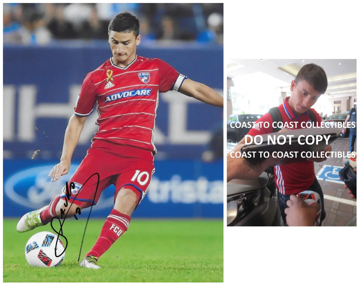 Mauro Diaz Signed 8x10 Photo COA Proof Soccer FC Dallas Argentine Autographed