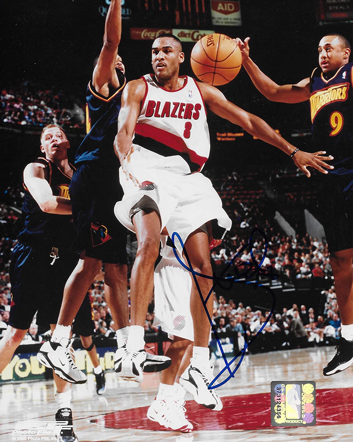 Steve Smith signed Portland Trail Blazers basketball 8x10 photo COA