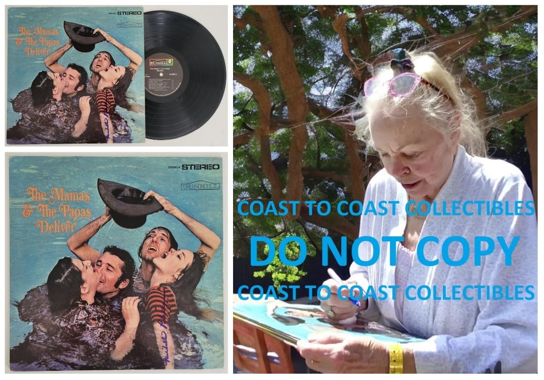 Michelle Phillips Signed Mamas and the Papas Deliver Album COA Proof Autographed Vinyl STAR VERY RARE