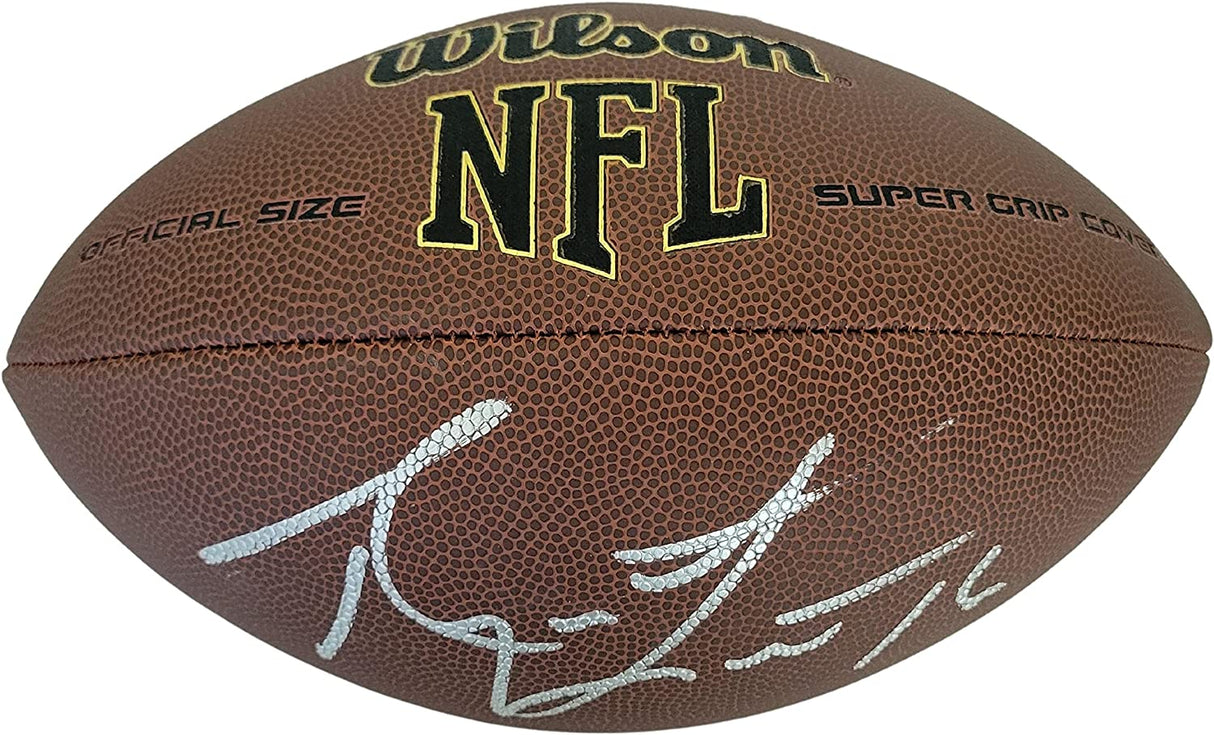 Ryan Leaf Washington State Cougars Chargers signed football proof COA autographed