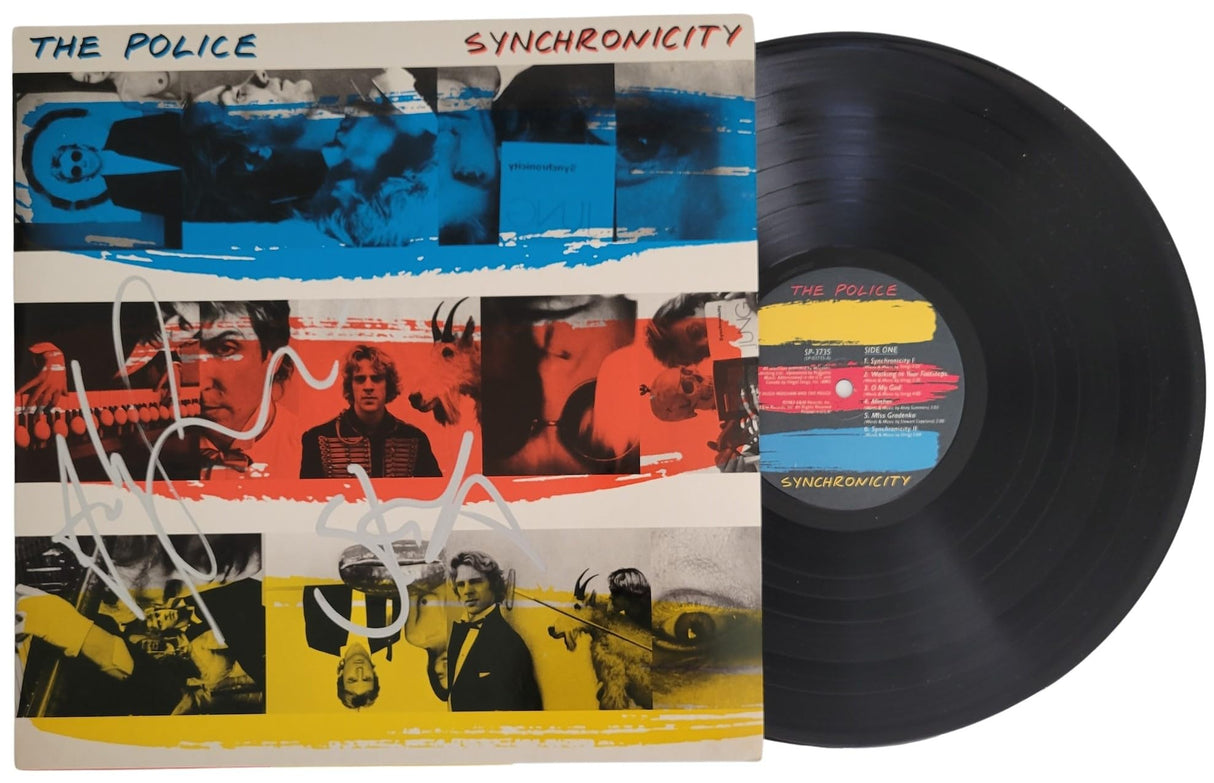 The Police Signed Synchronicity Album COA Exact Proof Autographed Vinyl Record