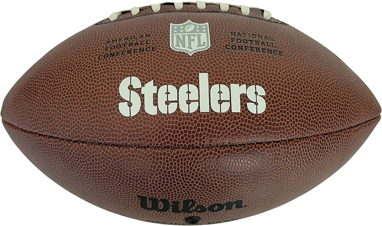 Chase Claypool signed Pittsburgh Steelers logo football COA proof autographed