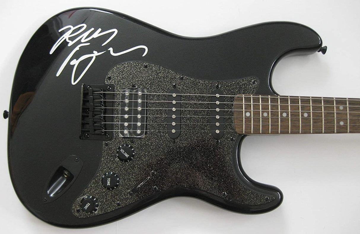Robby Krieger The Doors signed Fender Squier electric guitar exact Proof Beckett COA star autograph