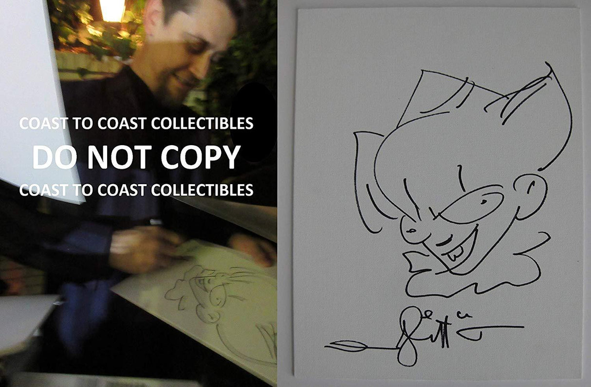 Andres Andy Muschietti signed, autographed 11x14 original sketch,exact Proof COA STAR