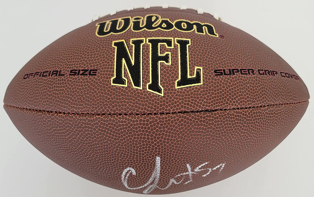 CJ Mosley New York Jets Baltimore Ravens signed football COA proof autographed