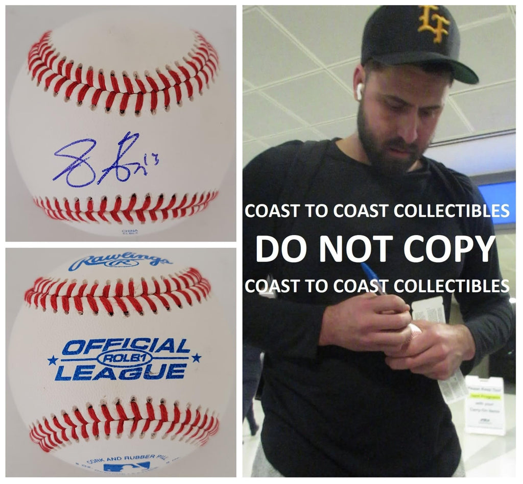 Joey Gallo Twins Yankees Rangers signed baseball COA exact proof autographed