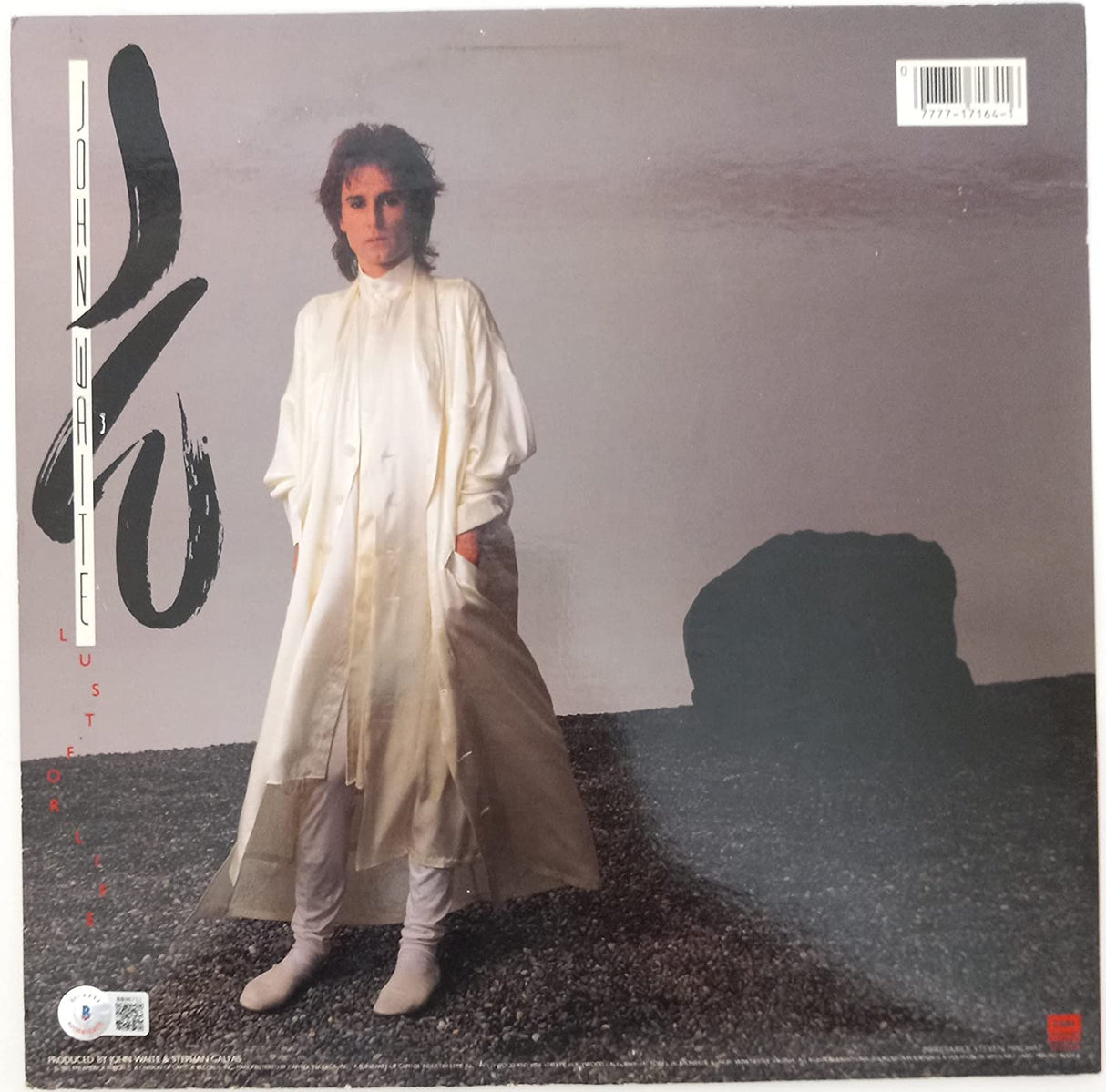 John Waite signed autographed Mask of Smiles album vinyl record proof Beckett STAR