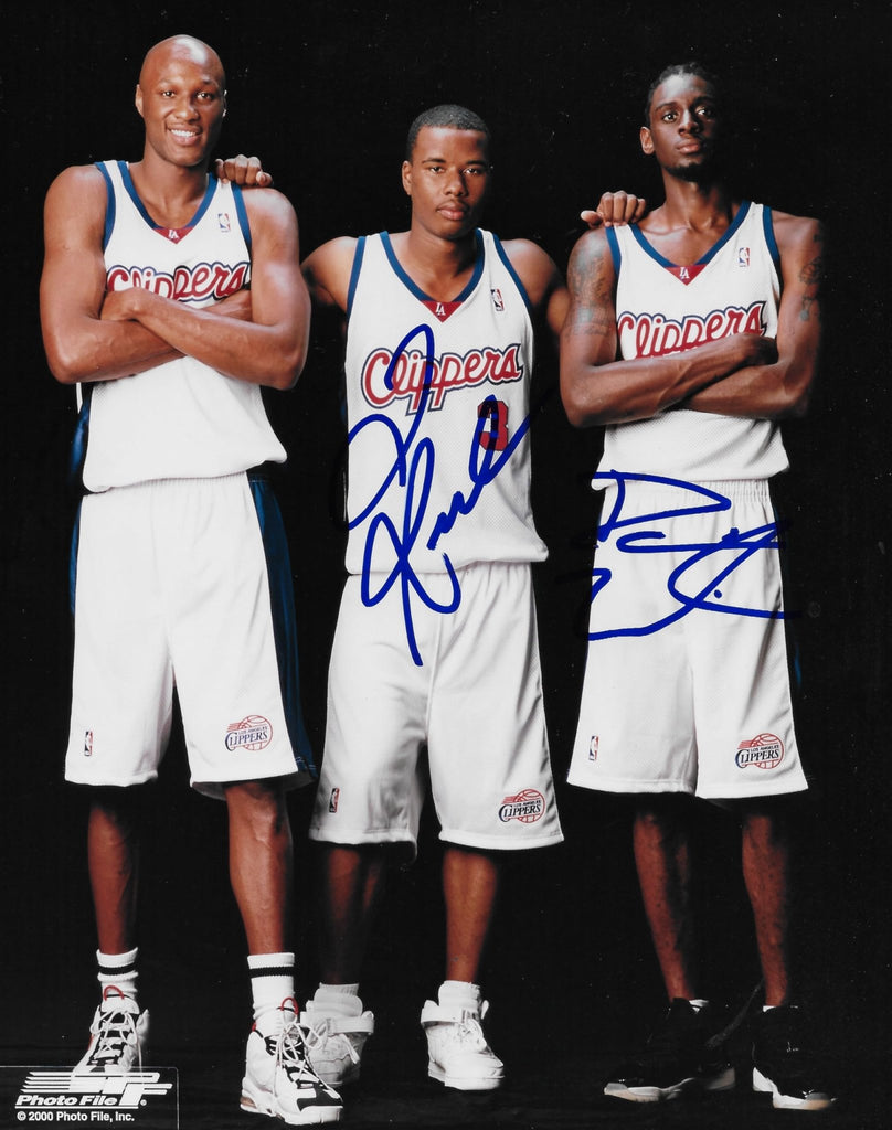 Darius Miles Quentin Richardson Signed LA Clippers 8x10 photo COA Autographed.