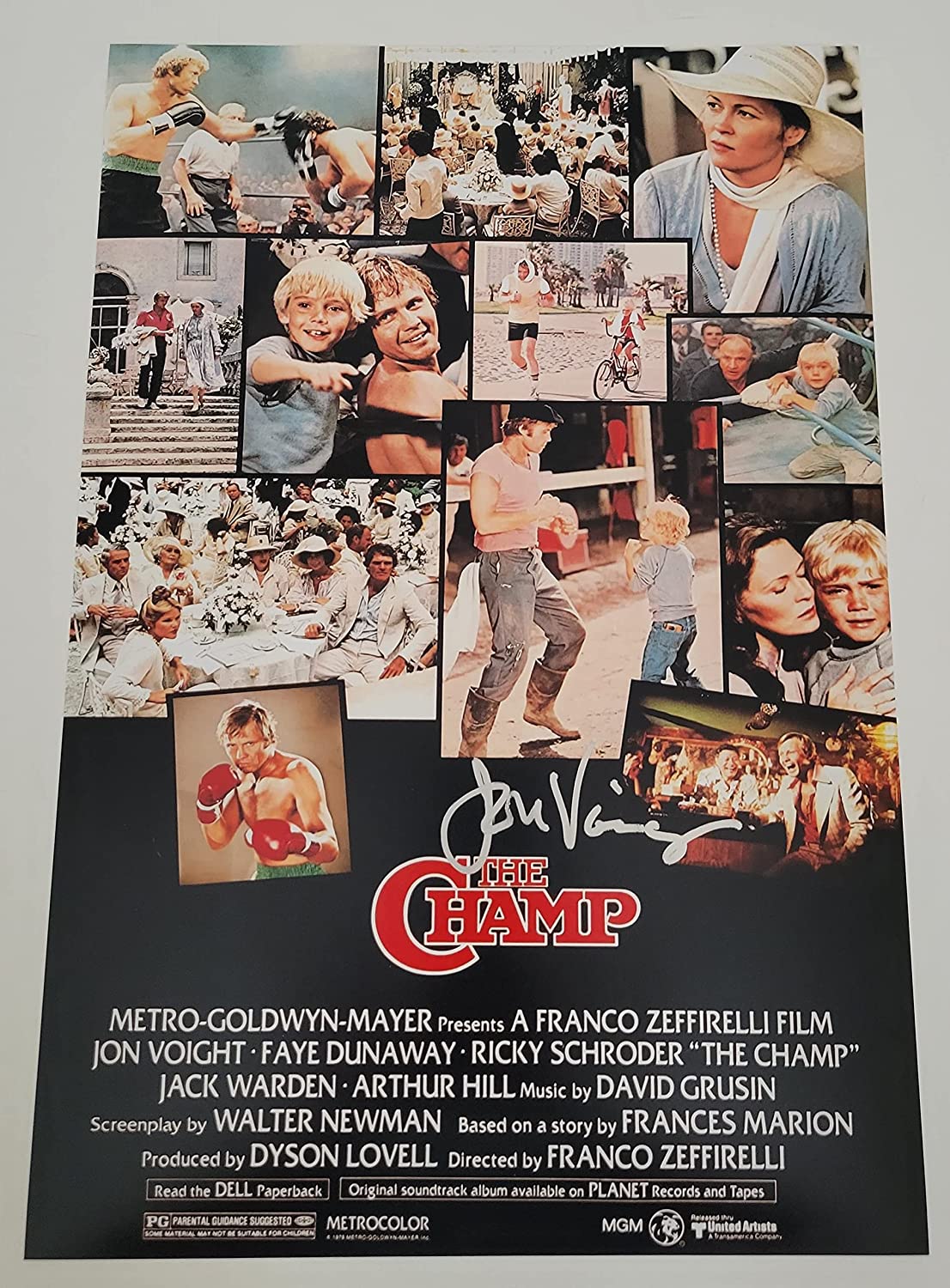 Jon Voight signed The Champ 12x18 poster photo COA exact proof STAR