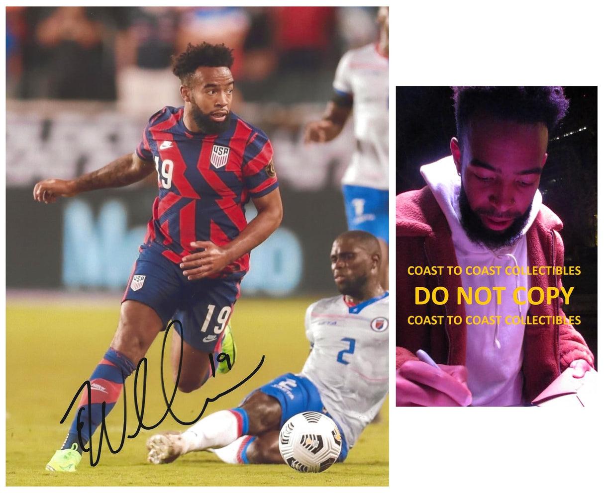 Eryk Williamson signed USA soccer 8x10 photo COA Proof autographed United States.