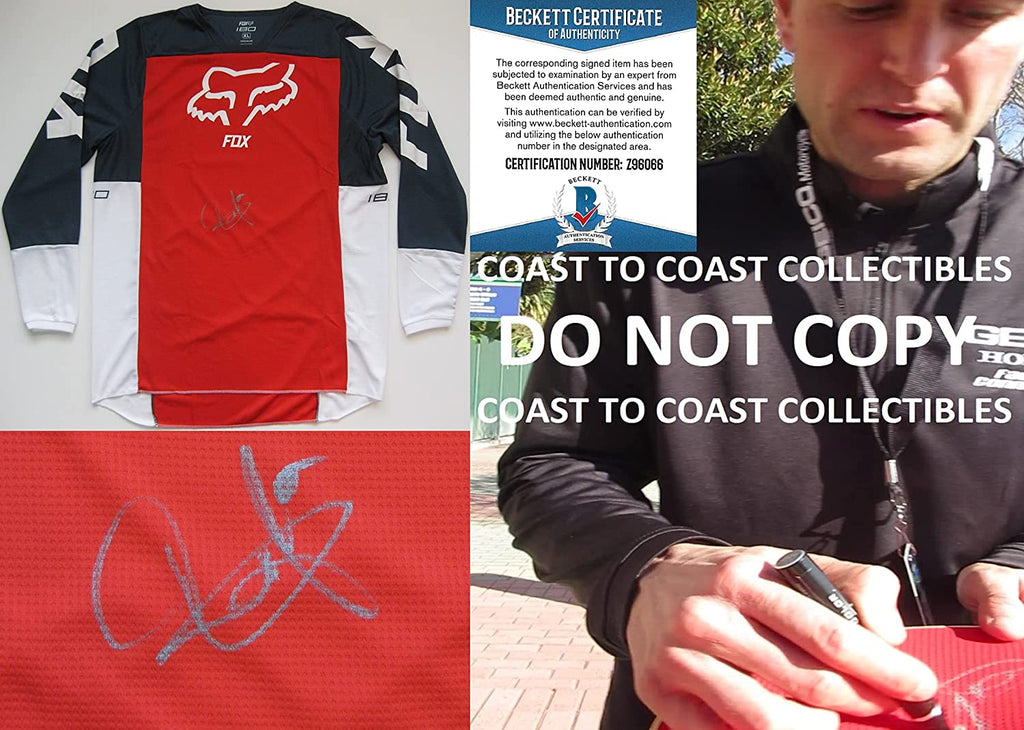 Ryan Dungey Supercross Motocross signed Fox Jersey exact Proof Beckett COA autographed