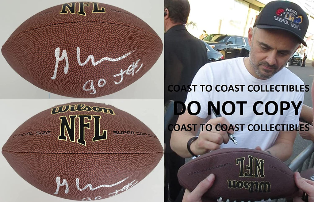 Gary Vaynerchuk New York Jets signed NFL football COA exact proof autograph Rare Star