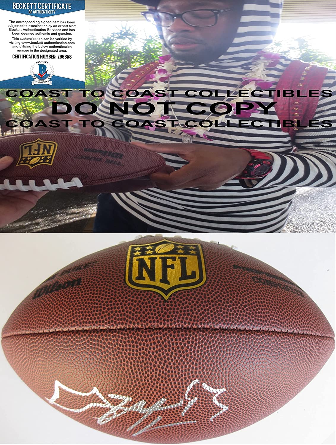 Gerald McCoy Tampa Bay Buccaneers signed Duke football proof Beckett COA autograph