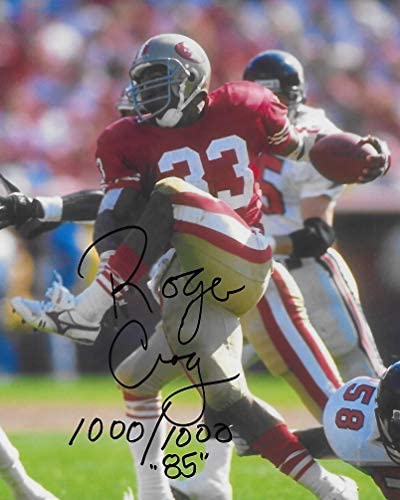 Roger Craig San Francisco 49ers signed autographed football 8x10 Photo proof COA
