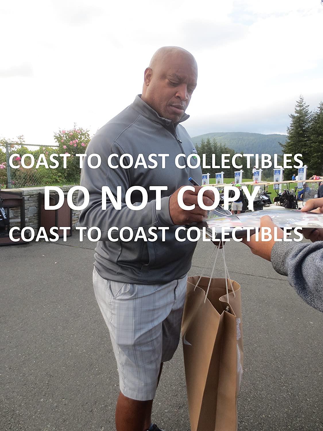 Mack Strong signed autographed Seattle Seahawks 8x10 football photo proof Beckett COA