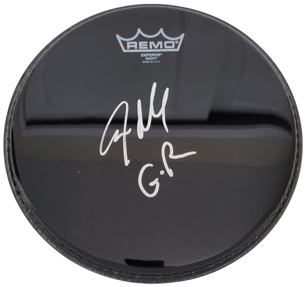 Steven Adler Guns N Roses drummer signed Drumhead COA proof autographed GNR