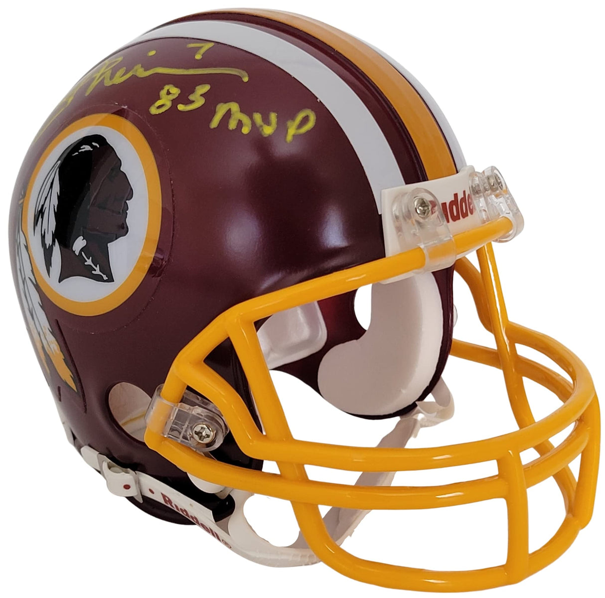 Joe Theisman signed Washington mini football helmet proof autographed