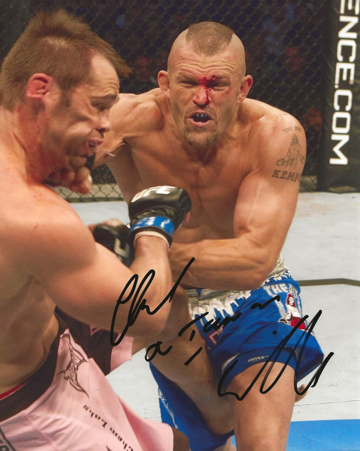 Chuck Liddell MMA Champion signed UFC 8x10 photo COA exact proof autographed.
