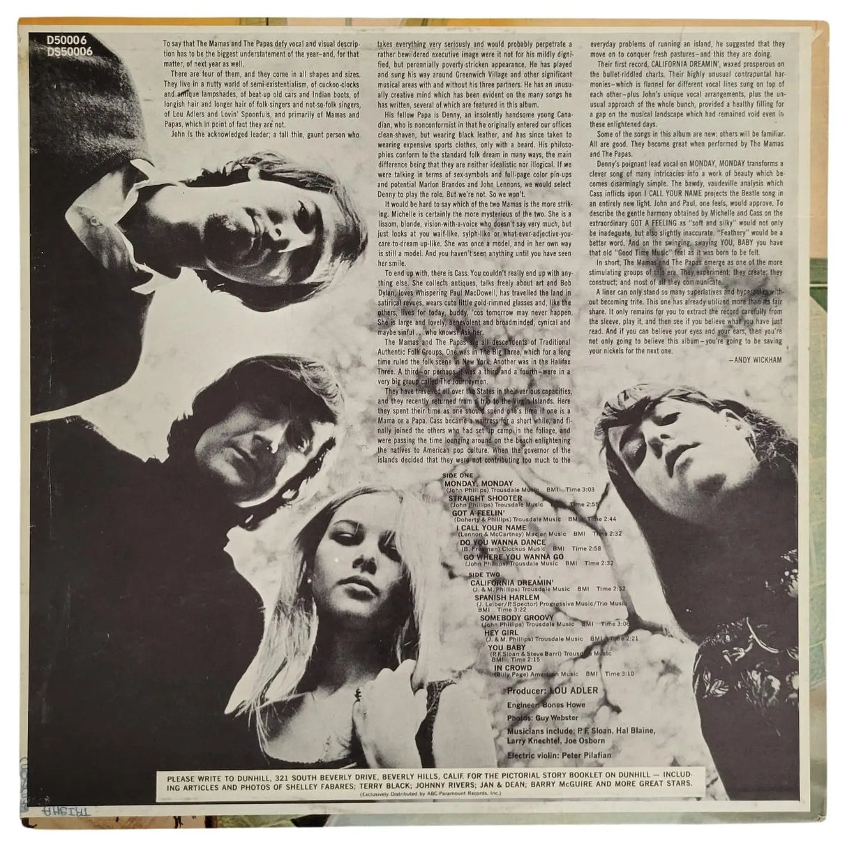 Michelle Phillips Signed Mamas and the Papas Album COA Proof Autographed Vinyl Record STAR